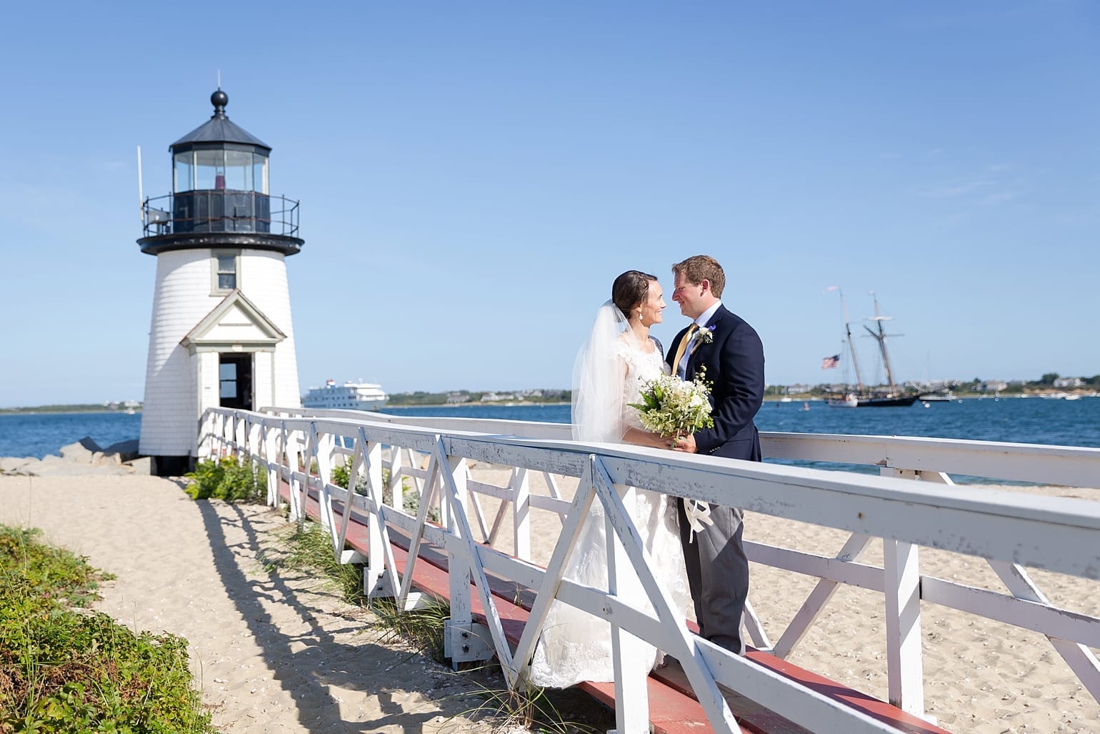 Nantucket Wedding Photo | Brant Point Lighthouse Wedding Photo