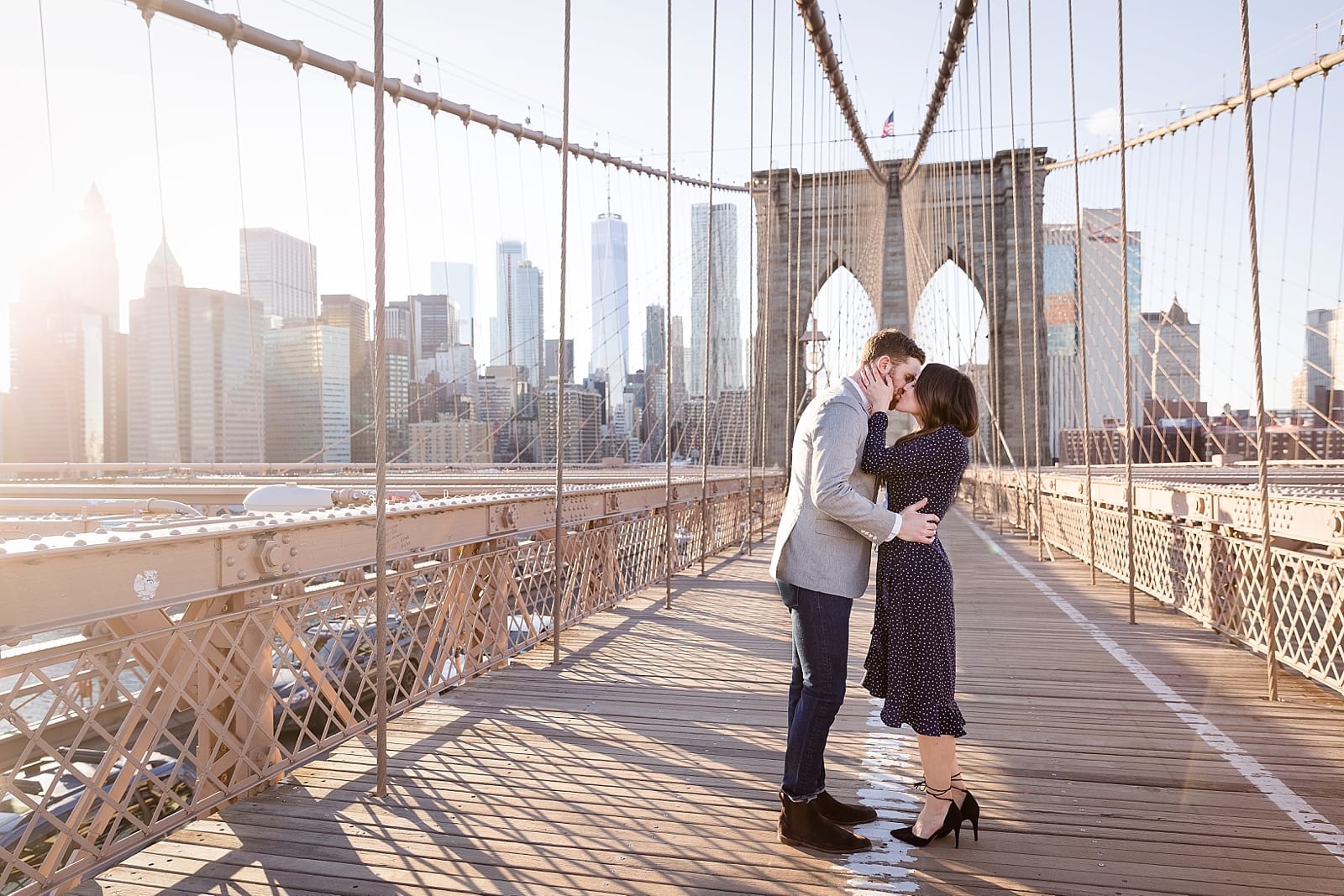Brooklyn Bridge NYC Engagement Photo