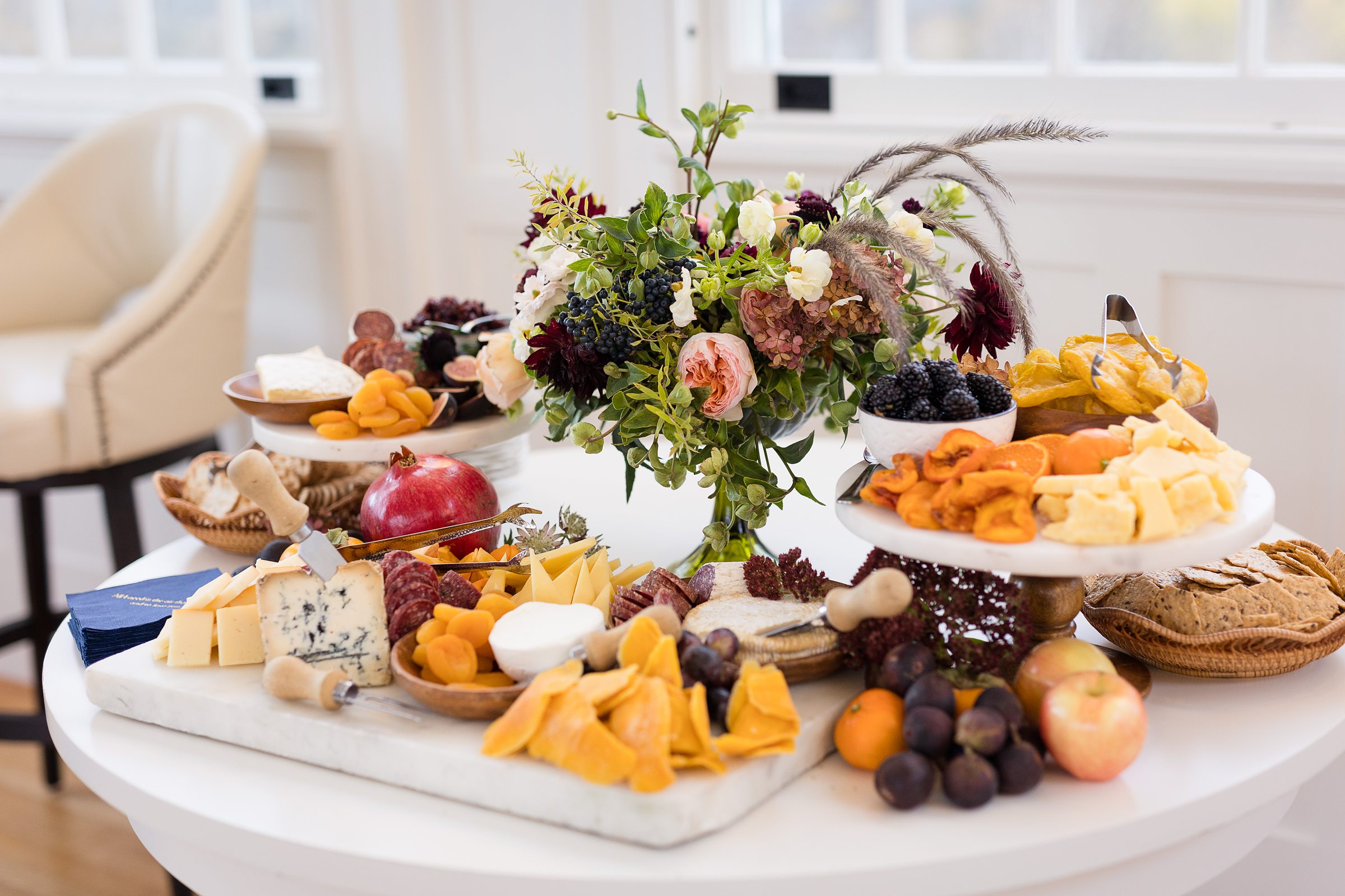 appetizers for small wedding at The Inn at Burklyn