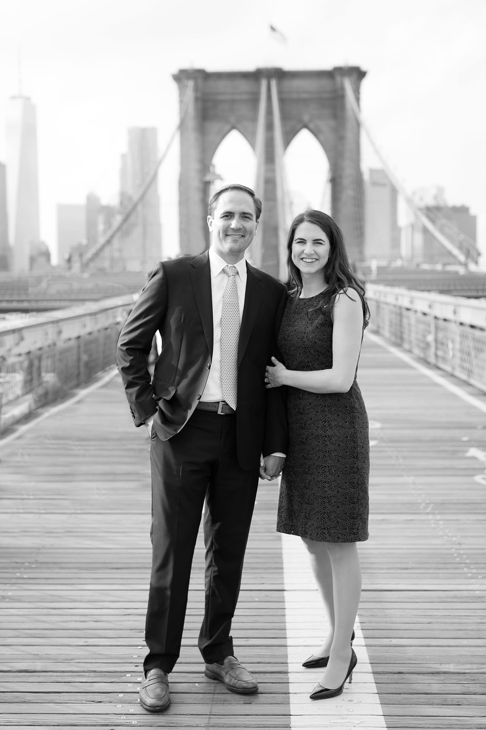 Brooklyn Bridge Engagement Photo
