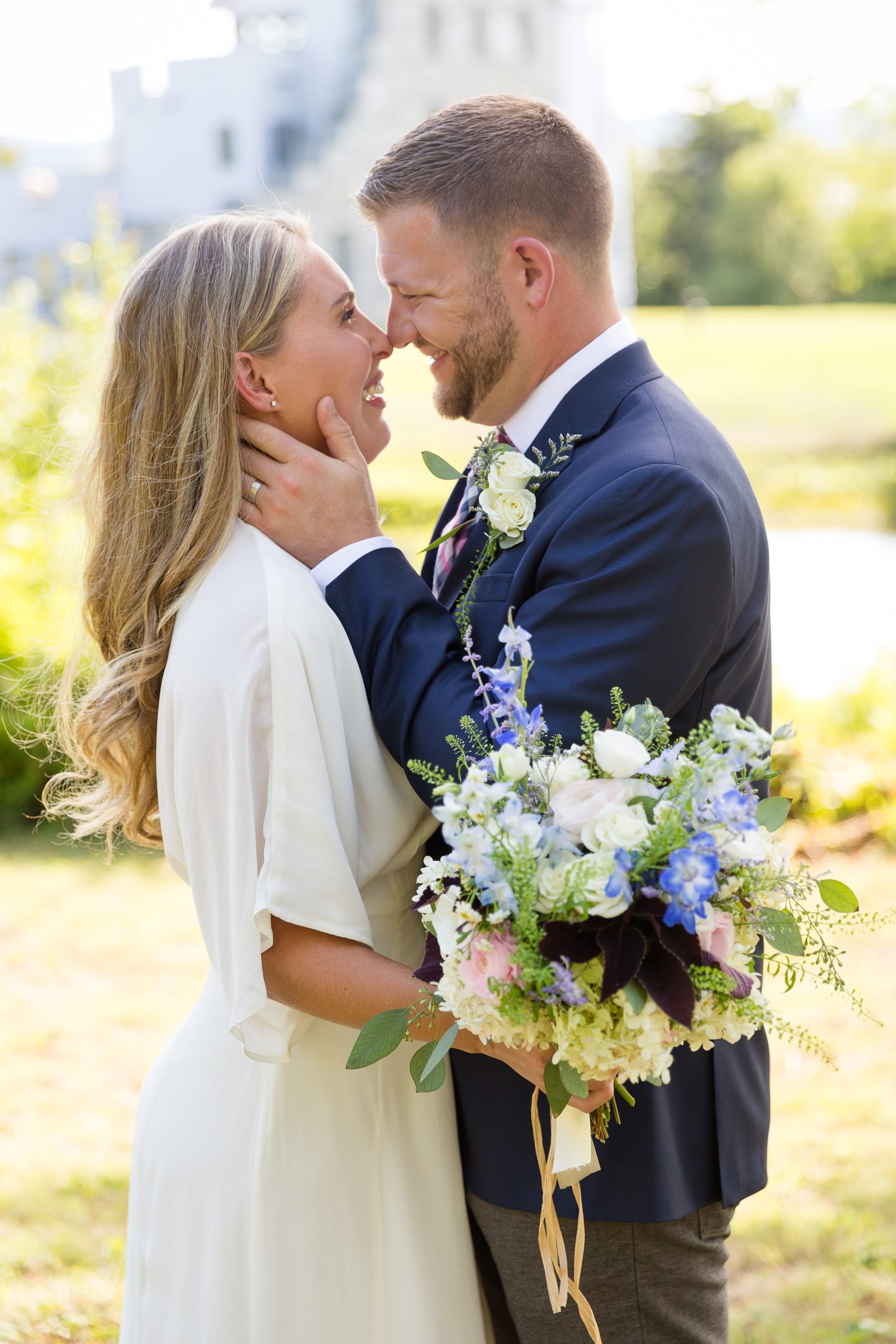 Elopement wedding at a rental home in Vermont